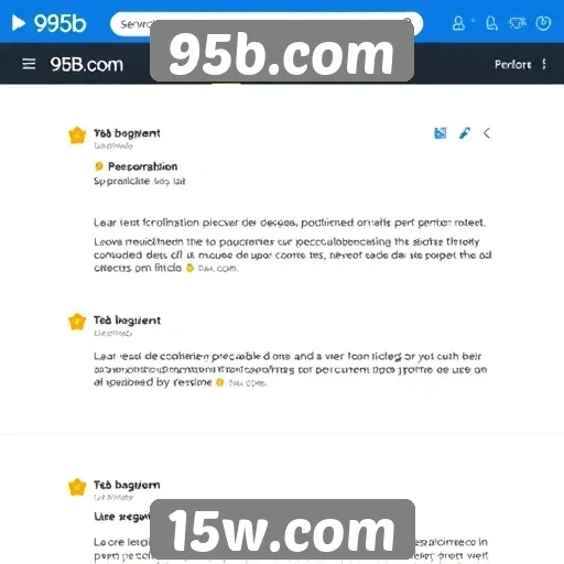 Feedback dos usuários sobre a interface do 95b.com